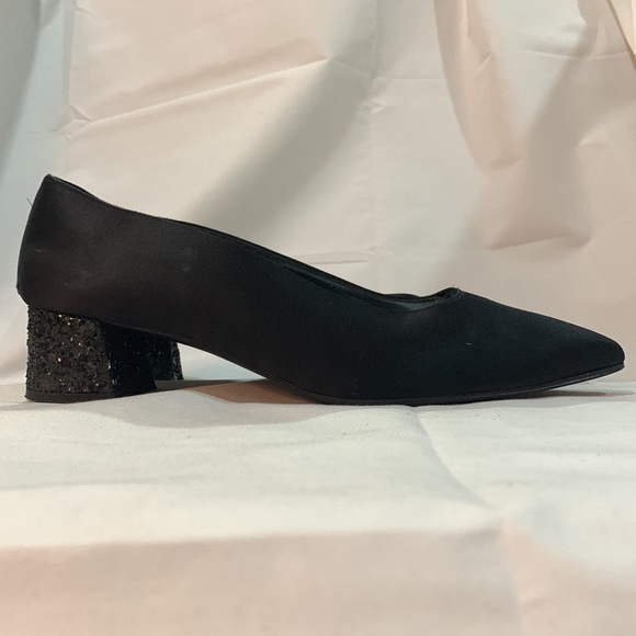 Stuart Weitzman Black Shimmer Heels Pumps - Picture 7 of 7